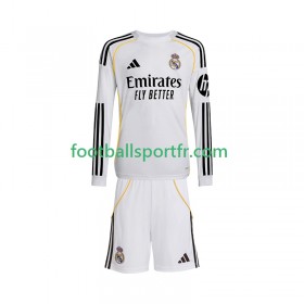 Tenue Real Madrid Enfant Domicile 2025-2026 Maillot de Foot ML